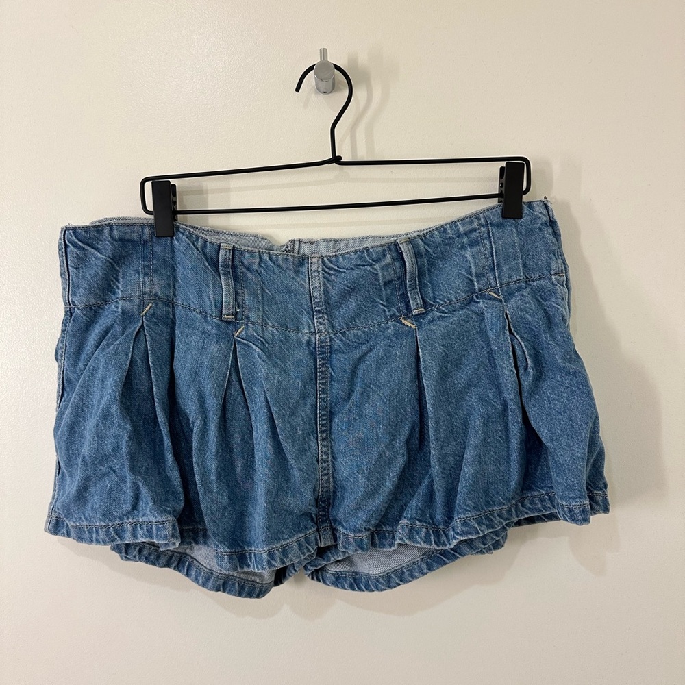 Free People Denim Micro Skort